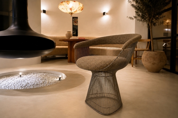 Restauration d'une paire de fauteuils PLATNER