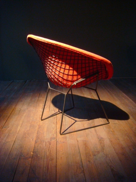 Restauration d'un fauteuil Diamond 421 de Harry Bertoia - David Manien x Galerie Chevalier